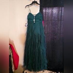 Emerald Green Evening - Prom - Homecoming Dress